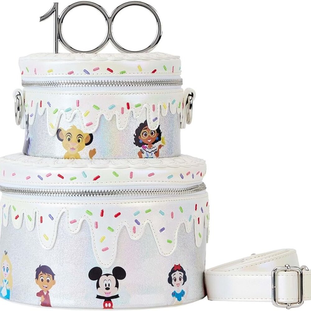 Loungefly Disney 100 Celebration Cake Crossbody Bag BRAND NEW